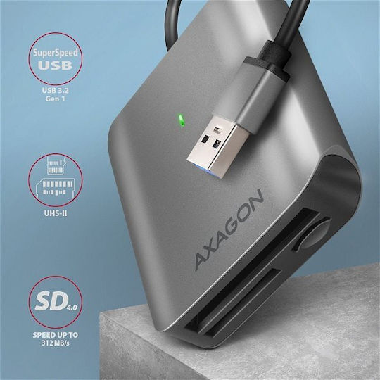 Axagon Cititor de Carduri USB 3.0 USB 3.2 USB 2.0 Tip-C pentru /S/D/ /m/i/c/r/o/S/D/ / / / /