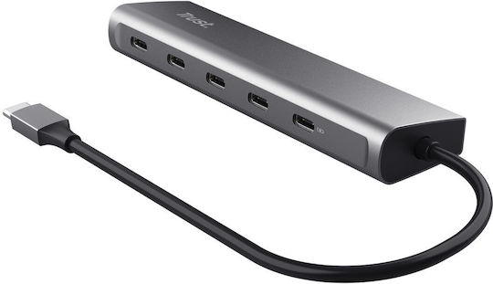 Trust Hub 16 Θυρών USB 3.2 με σύνδεση USB-C Ασημί