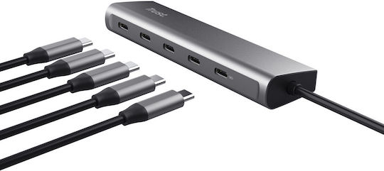 Trust Hub 16 Θυρών USB 3.2 με σύνδεση USB-C Ασημί