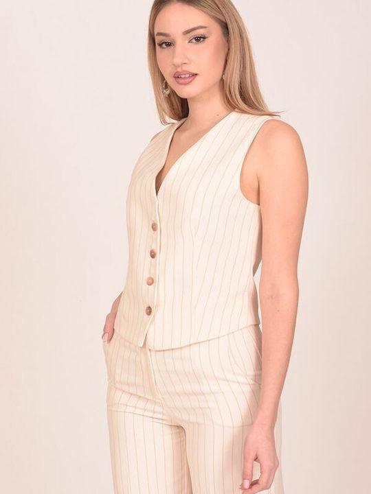 Tweet With Love Women's Vest Beige