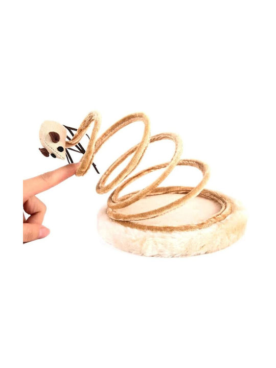 Katzenspielzeug Maus Beige
