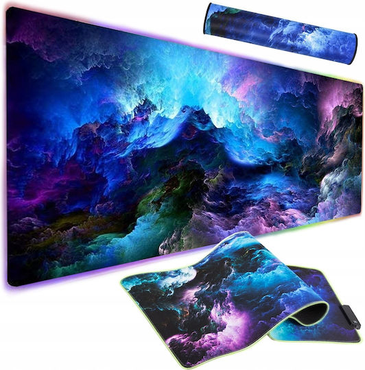 ZK16263QWS8 Gaming Mouse Pad XXL (800mm) με Στήριξη Καρπού και RGB Φωτισμό
