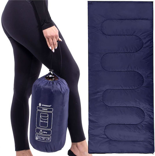 Springos Sleeping Bag Διπλό Blue