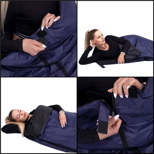 Springos Sleeping Bag Διπλό Blue