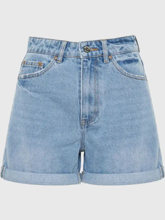 Femei Talie înaltă Pantaloni scurți Lt blue