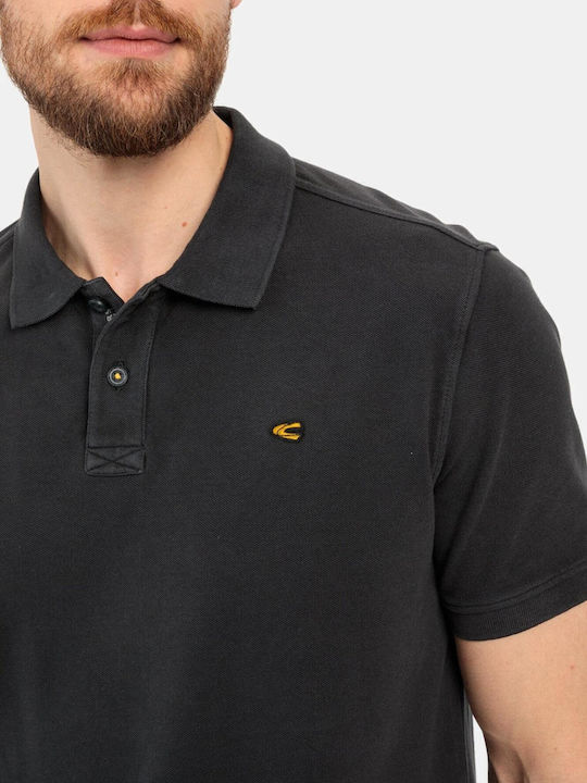Polo Short Sleeve Black Blouse