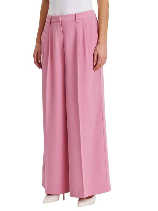 Top Secret Women's Fabric Trousers Pink