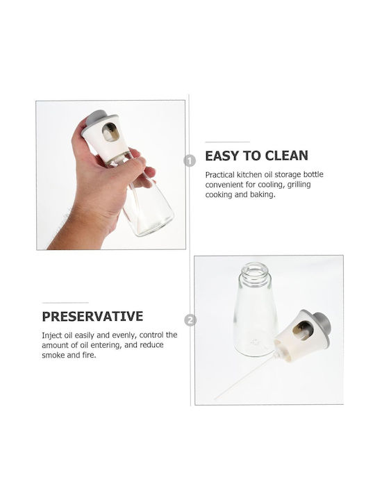 Spring Oil Can Spray Glass 180ml Grey