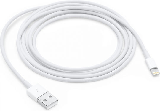 Usb Data Regular USB-A la Cablu Lightning Alb 1m