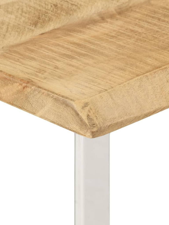 Solid Wood Console Table Coffee L105xW33xH76cm