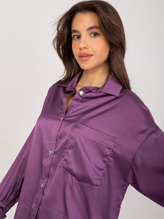 Fancy Women's Long Sleeve Shirt Violet