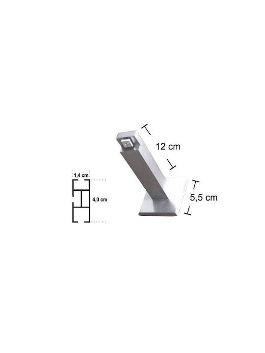 Frans Line Inox One-Way Stainless Steel Curtain Track Silver 160cm FR-3855L05_17710