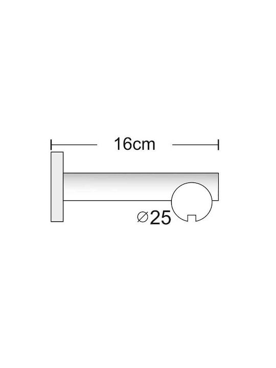 Frans Athens Tapa One-Way Metallic Curtain Track White 160cm FR-8840L14_17423