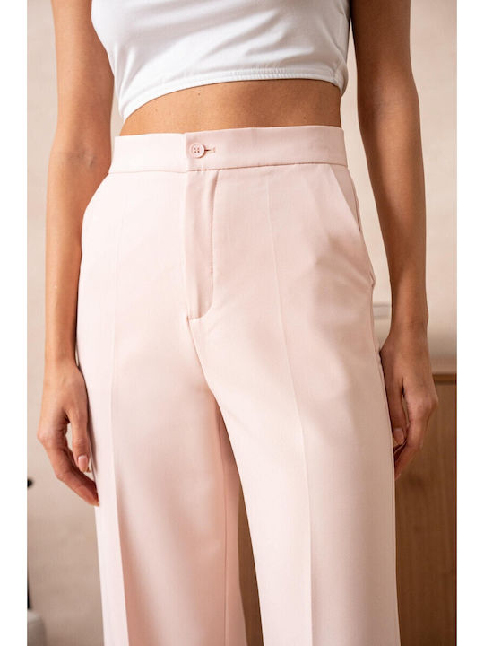 Γυναικείο Υφασμάτινο Παντελόνι Pink