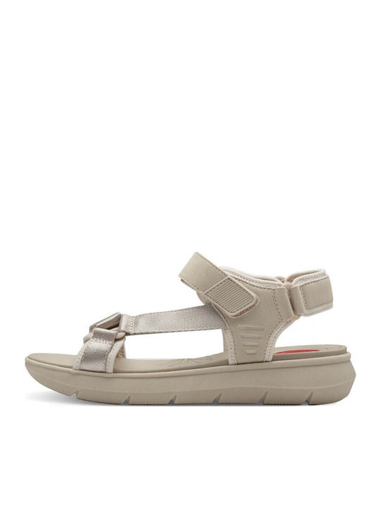 Flache Sandalen für Damen in Gray Farbe