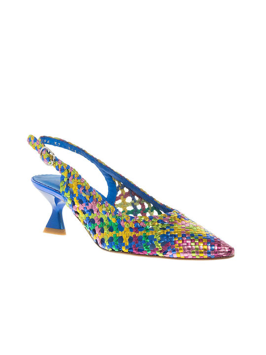 Pons Quintana Leather Multicolour Medium Heels