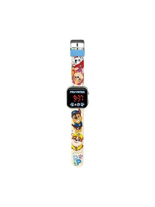 Kids Licensing Kids Digital Watch with Rubber/Plastic Strap Beige