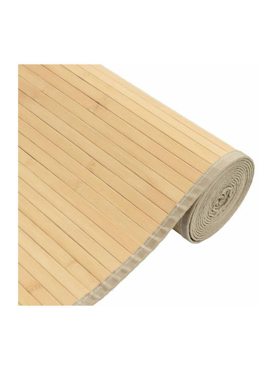 vidaXL Kitchen Mat Runner with Anti-slip Underlay Natural 80x200εκ.