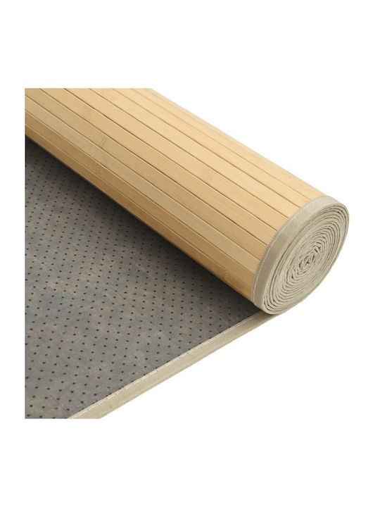 vidaXL Kitchen Mat Runner with Anti-slip Underlay Natural - 80x300εκ.