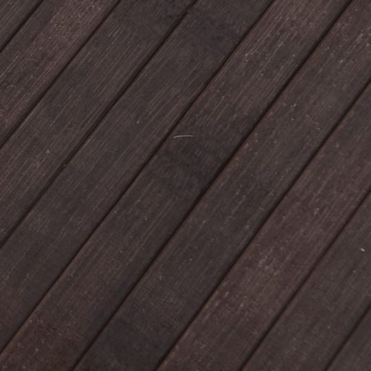 vidaXL Runde Küchenmatte mit rutschfestem Unterlage Dark Brown 100εκ.