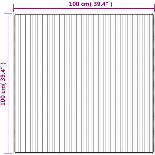 vidaXL Runde Küchenmatte mit rutschfestem Unterlage Dark Brown 100εκ.