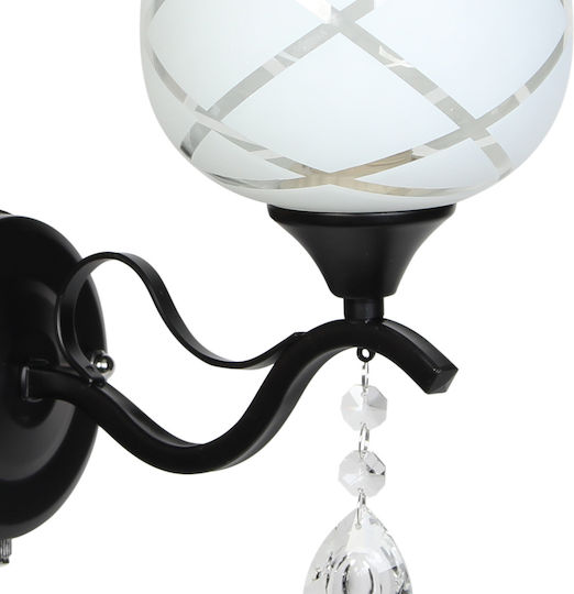 Keskor W6726/1 Lamp Wall Black 12x22x12cm Keskor W6726/1 Lamp Wall Black 12x22x12cm