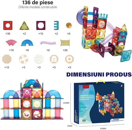Магнитна Конструктивна Игра за Деца 3+ години+ Години