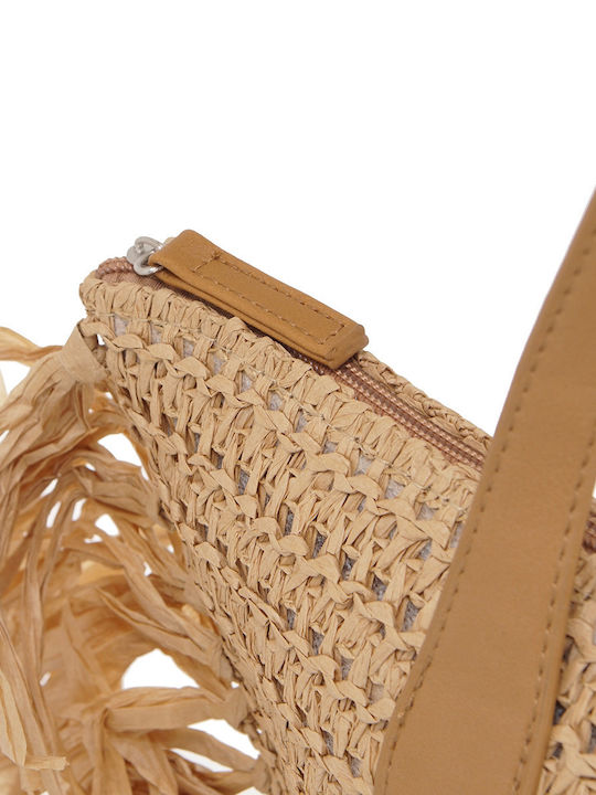 Exe Straw Beach Bag Beige