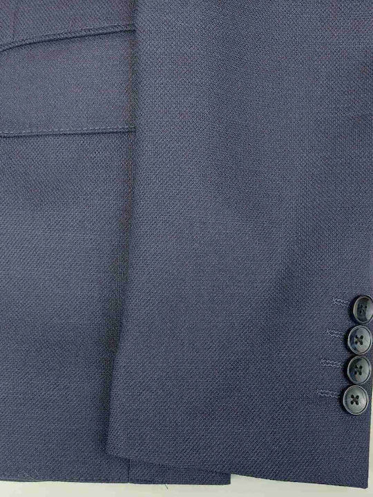 Men's Suit with Vest Blue