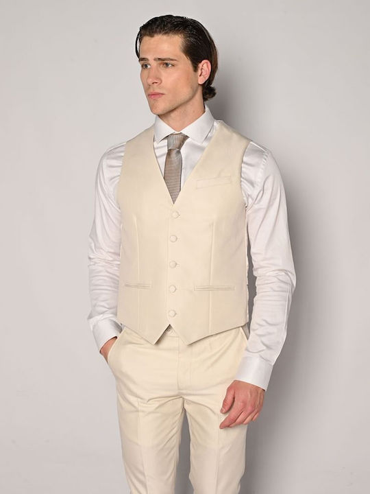 Men's Summer Suit Slim Fit Ecru