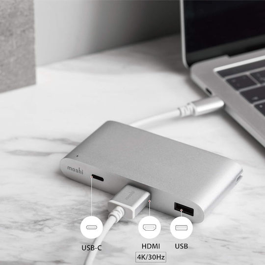Moshi USB-C Stație de andocare cu HDMI 4K PD Rose Gold (99MO084207)