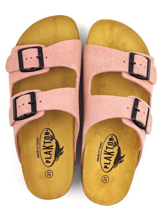 Women's Flat Sandals Anatomic Flatforms in Pink Color