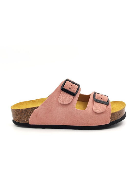 Women's Flat Sandals Anatomic Flatforms in Pink Color