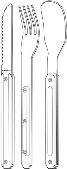 Akinod Cutlery for Camping 3pcs