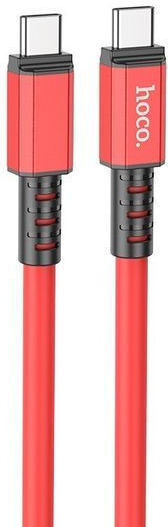 Hoco Verbindung Strength USB 2.0 Kabel USB-C männlich - USB-C 60W Rot 1.2m (X85-USB-To-Type-C-Red)