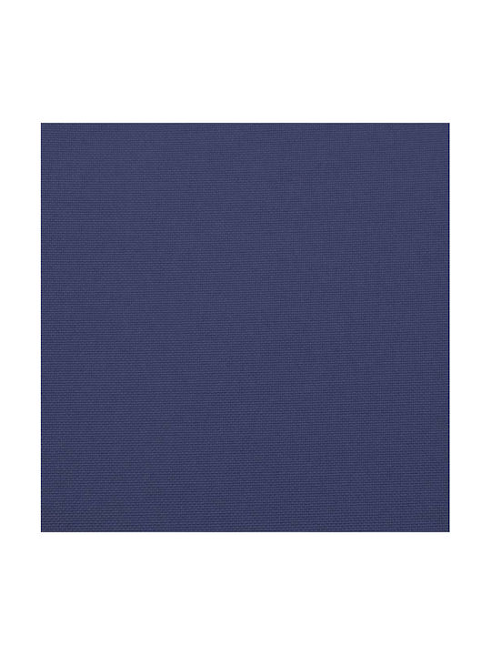vidaXL Waterproof Bench Cushion for Palette with Backrest Navy Blue 2pcs 50x50cm
