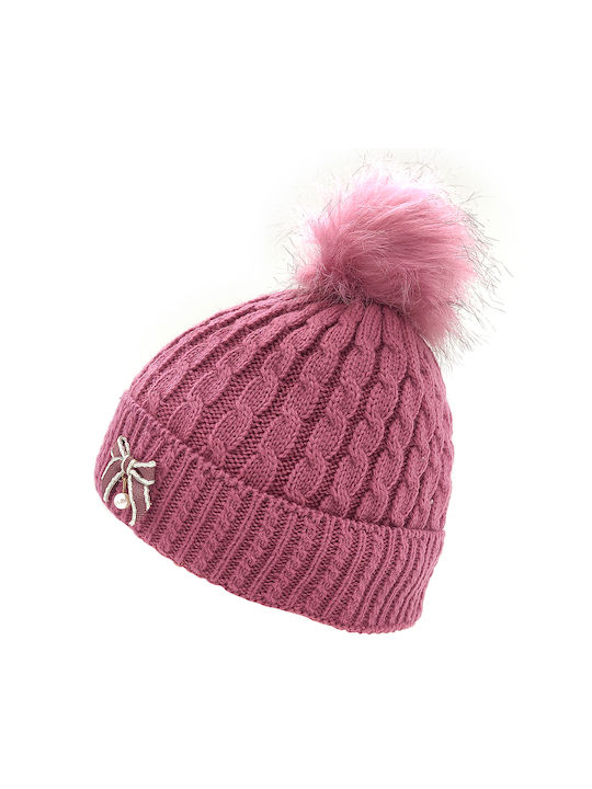 Gift-Me Kids Beanie Knitted Pink