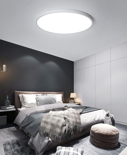 Στρογγυλό LED Panel 38W με Ψυχρό Λευκό Φως 6500K