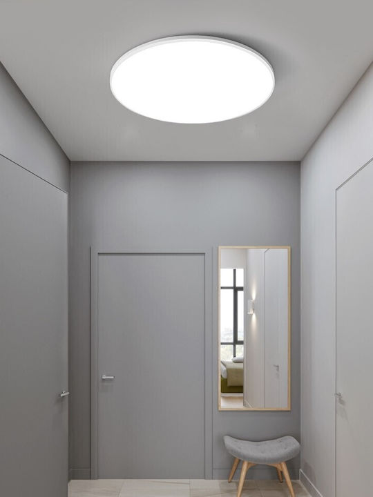Rund LED Panel 38W mit Kaltweiß Licht 6500K