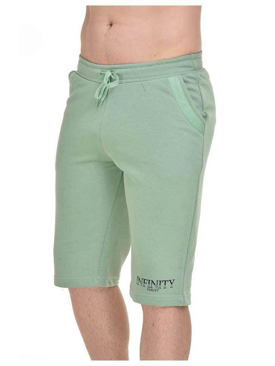 French Terry Herrenshorts Grün