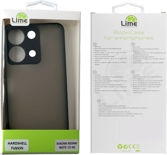 Lime Hardshell Fusion Full Camera Protection Umschlag Rückseite Kunststoff / Silikon Schwarz (Redmi Note 13 4G)
