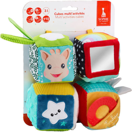 Sophie La Girafe Cub De Activitate Din Țesătură Cu Sunete Pentru 3+ Luni