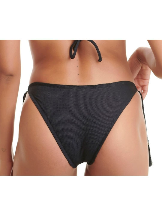 Erka Bikini Slip with Ties Black