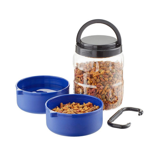 All For Paws Bowl Food & Water for Dog in Transparent Color