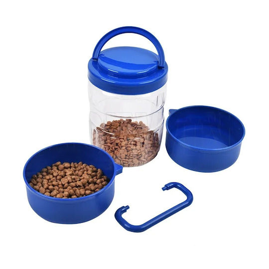 All For Paws Bowl Food & Water for Dog in Transparent Color