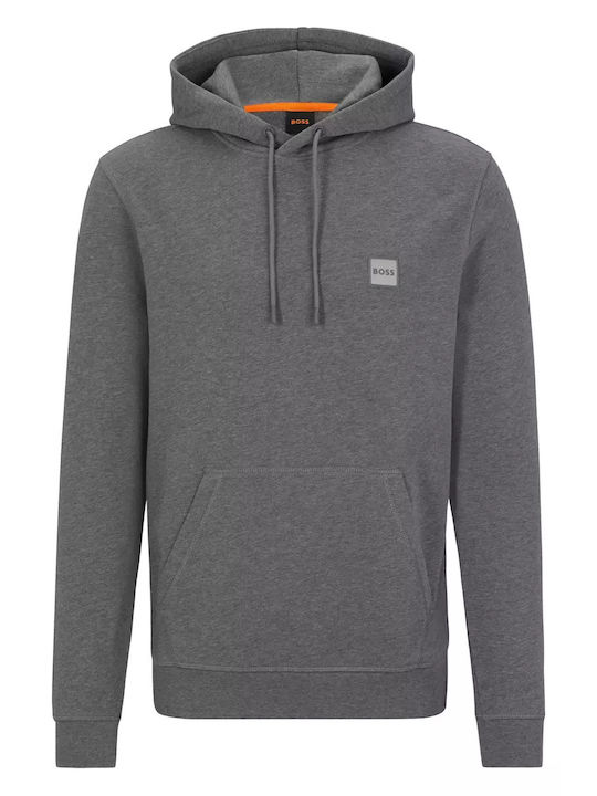 Hugo Boss Men's Sweatshirt with Hood Gray