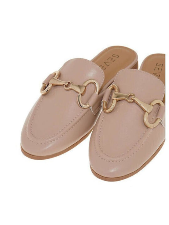 Flat Mules σε Ροζ Χρώμα