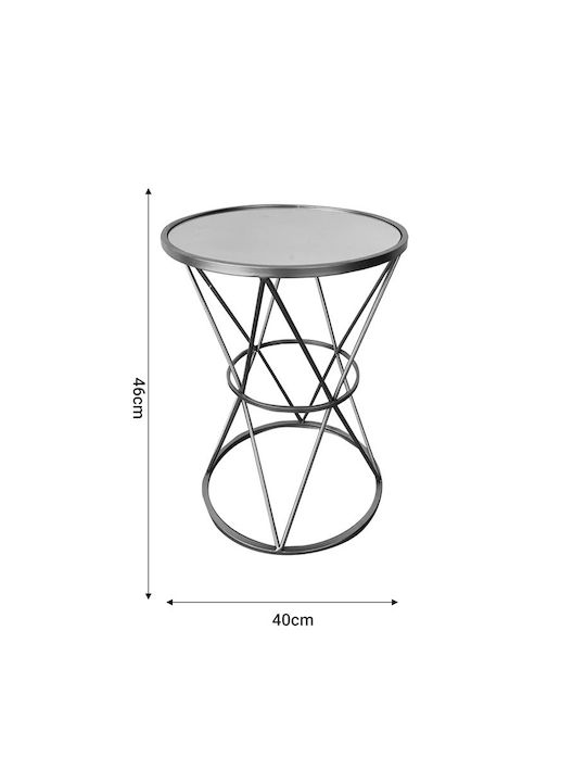 Rund Beistelltisch Vogarton Gold L40xB40xH56cm