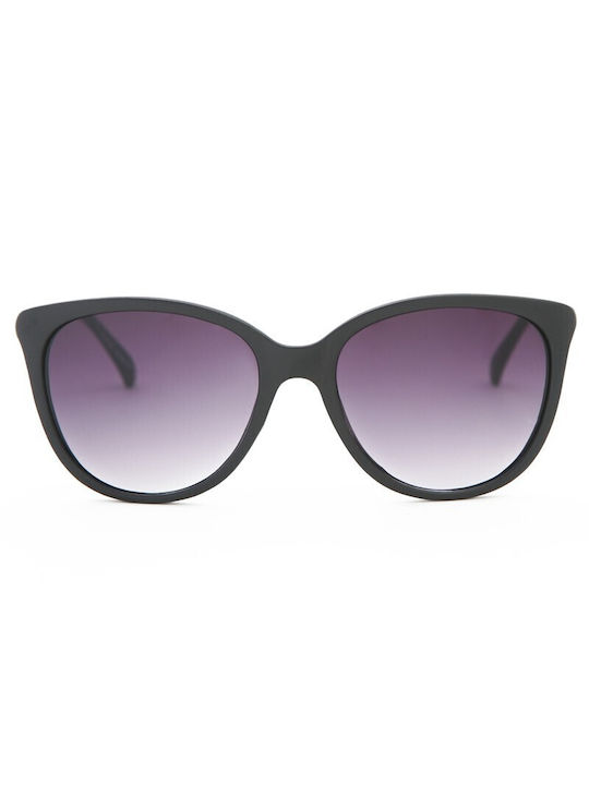 V-store Women's Sunglasses with Black Frame and Black Gradient Lens 306BLACK