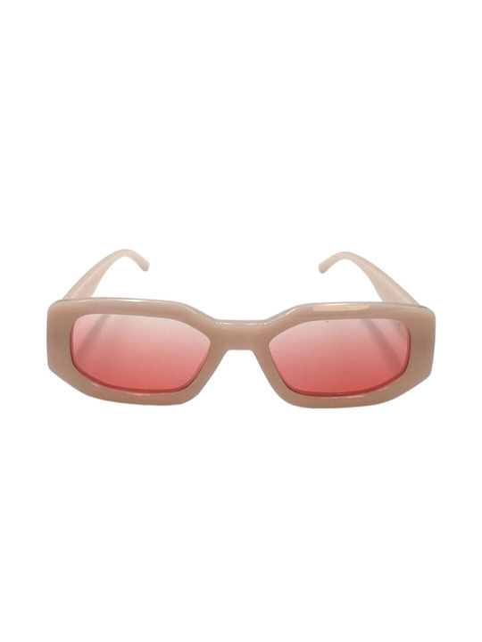 V-store Women's Sunglasses with Gray Plastic Frame and Pink Lens 5016PINK